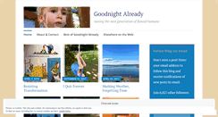 Desktop Screenshot of goodnightalready.com